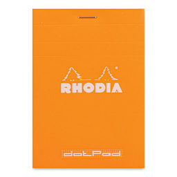 Rhodia Top-Stapled Notepad - Orange, DotPad, 3-3/8" x 4-3/4"