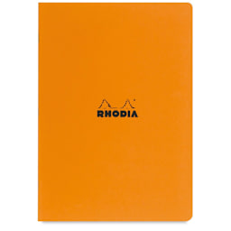 Rhodia Classic Staplebound Notebook - Orange, 8-1/4" x 6", Lined