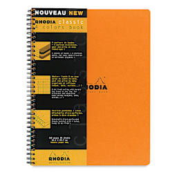 Rhodia Wirebound 4-Color Notebook - 11-3/4" x 9", Orange