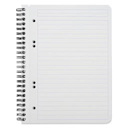 Rhodia Greenbook Notebook - 6.3" x 8.3", Black, Lined, 80 Sheets, open