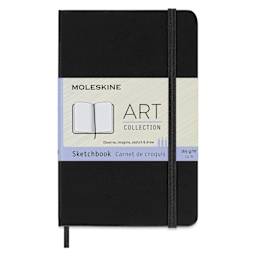 Moleskine Sketchbook - Black, Pocket, 5-1/2" x 3-1/2", front cover