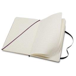 Moleskine Classic Hardcover Notebook - Black, Gridded, 8-1/4'' x 5'' open