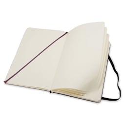 Moleskine Classic Hardcover Notebook - Black, Blank, 8-1/4'' x 5" with bookmark