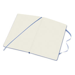 Moleskine Classic Hardcover Notebook - Hydrangea, Blank, 8-1/4" x 5" (open)