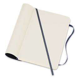 Moleskine Classic Soft Cover Notebook - Sapphire Blue, Blank, 5-1/2" x 3-1/2" (open)