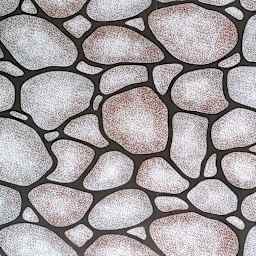 Fadeless Design Roll - 48" x 50 ft, Rockwall