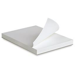 Lineco Pad Compound - One sheet of Paper being removed from pad bound with Compound 
