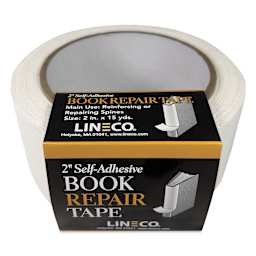 Lineco Spine Repair Tape - 2" x 15 yards, White, Cloth, in packaging