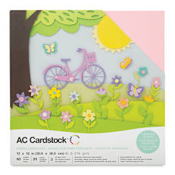 AC Cardstock Papers - 12" x 12", Spring, 60 Sheets