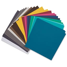 AC Cardstock Papers - Earth Tone Color sheets shown in fan