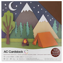 AC Cardstock Paper Packs - Front of Earthtone package