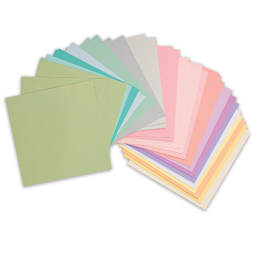 AC Cardstock Papers - Jewel Tone Color sheets shown fanned