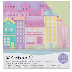 AC Cardstock Paper Packs - Front of Pastel Colors package