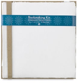 Shizen Bookmaking Kits - 7 1/2" Square components of Bookmaking Kit shown with label