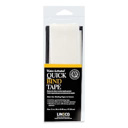 Lineco Water-Activated Quick Bind Tape - 2" x 36", front of the packaging