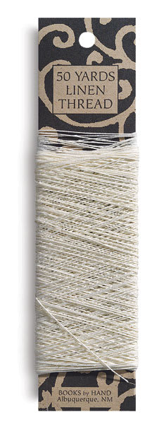 Books By Hand Linen Bookbinding Thread - shown wrapped on hang card