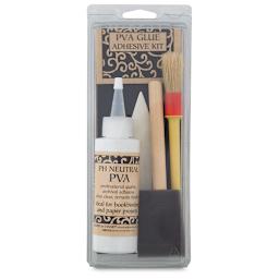 Books By Hand PVA Glue Adhesive Kit - Front of package of kit