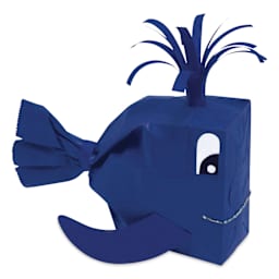 Creativity Street Kraft Bags - Brights, Pkg of 28, 6" L x 3-6/10" W x 11" H - finished whale example