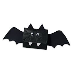 Creativity Street Kraft Bags - Brights, 4-1/10" L x 2-6/10" W x 8" H - finished bat puppet example