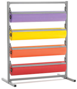 Standing Paper Rack - Left angle view of 4-Roll Unit