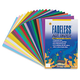 Fadeless Art Paper - 12" x 18", Assorted Colors, Pkg of 60