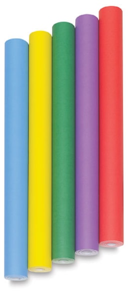 Fadeless Art Paper - 5 Assorted color rolls shown upright
