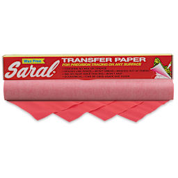 Saral Wax Free Transfer Paper - Red package shown with roll