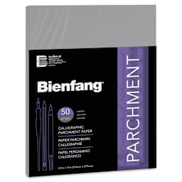 Bienfang Calligraphic Parchment Paper - 8-1/2" x 11", Gunmetal, 50 Sheets