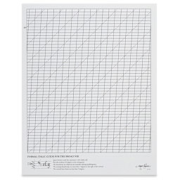 Bee Paper Aquabee Calligraphy Practice Pad - Included Italic Guide sheet shown