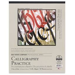 Bee Paper Aquabee Calligraphy Practice Pad - 11" x 14", 50 Sheets