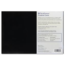 Strathmore Creative Cards and Envelopes - Full Size, Ivory with Deckle, Pkg of 50, back