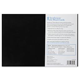 Strathmore Photo Mount Cards and Envelopes - White, Decorative Emboss, Pkg of 50, back