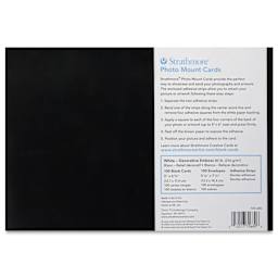 Strathmore Photo Mount Cards and Envelopes - White, Decorative Emboss, Pkg of 100, back