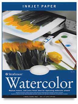 Strathmore Artist Inkjet Papers - Front of package of Watercolor Paper