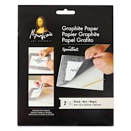 Mona Lisa Graphite Paper - Black, 9" x 12", Pkg of 2, front of package