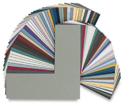 Black Core Matboard Corners, 46 Colors