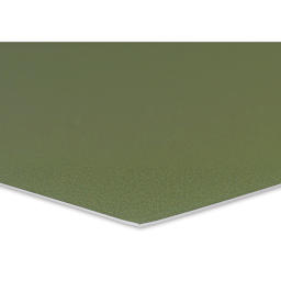 Crescent White Core Matboard - Avocado (showing white core)