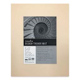 Crescent Pre-Cut Mat - Antique Buff, 8" x 10" (4-1/2" x 6-1/2" Opening)