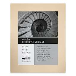 Crescent Pre-Cut Mat - Antique Buff, 16" x 20" (11-1/2" x 15-1/2" Opening)
