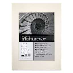 Crescent Pre-Cut Mat - Arctic White, 16" x 20" (11-1/2" x 15-1/2" Opening)