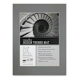 Crescent Pre-Cut Mat - Bar Harbor Gray, 12" x 16" (8-1/2" x 11-1/2" Opening)