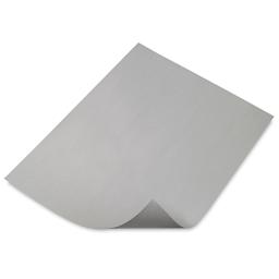 Crescent Gray News Mounting Board - Top view of Single Thick Board with corner curled back