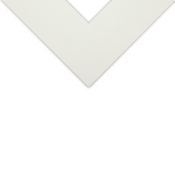 Decorative Cream Core Matboard - 32'' x 40'', Fabric White