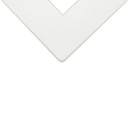 Decorative Cream Core Matboard - 32" x 40", Brilliant White