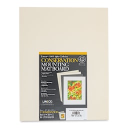 Lineco Conservation Matboard - White, 4 ply, Pkg of 25, 11" x 14"