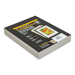 Lineco Conservation Matboard - Black, 4 ply, Pkg of 25, 8" x 10"