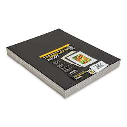 Lineco Conservation Matboard - Black, 4 ply, Pkg of 25, 11" x 14"
