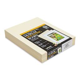Lineco Cotton Rag Museum Mounting Boards - Pkg of 25,   Cream, 8" x 10"