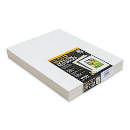 Lineco Cotton Rag Museum Mounting Boards - Pkg of 25,  Aged White, 11" x 14"