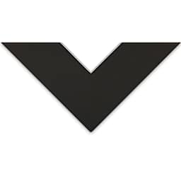 Crescent Berkeley White Core Matboard - 16" x 20", Black / Smooth Black